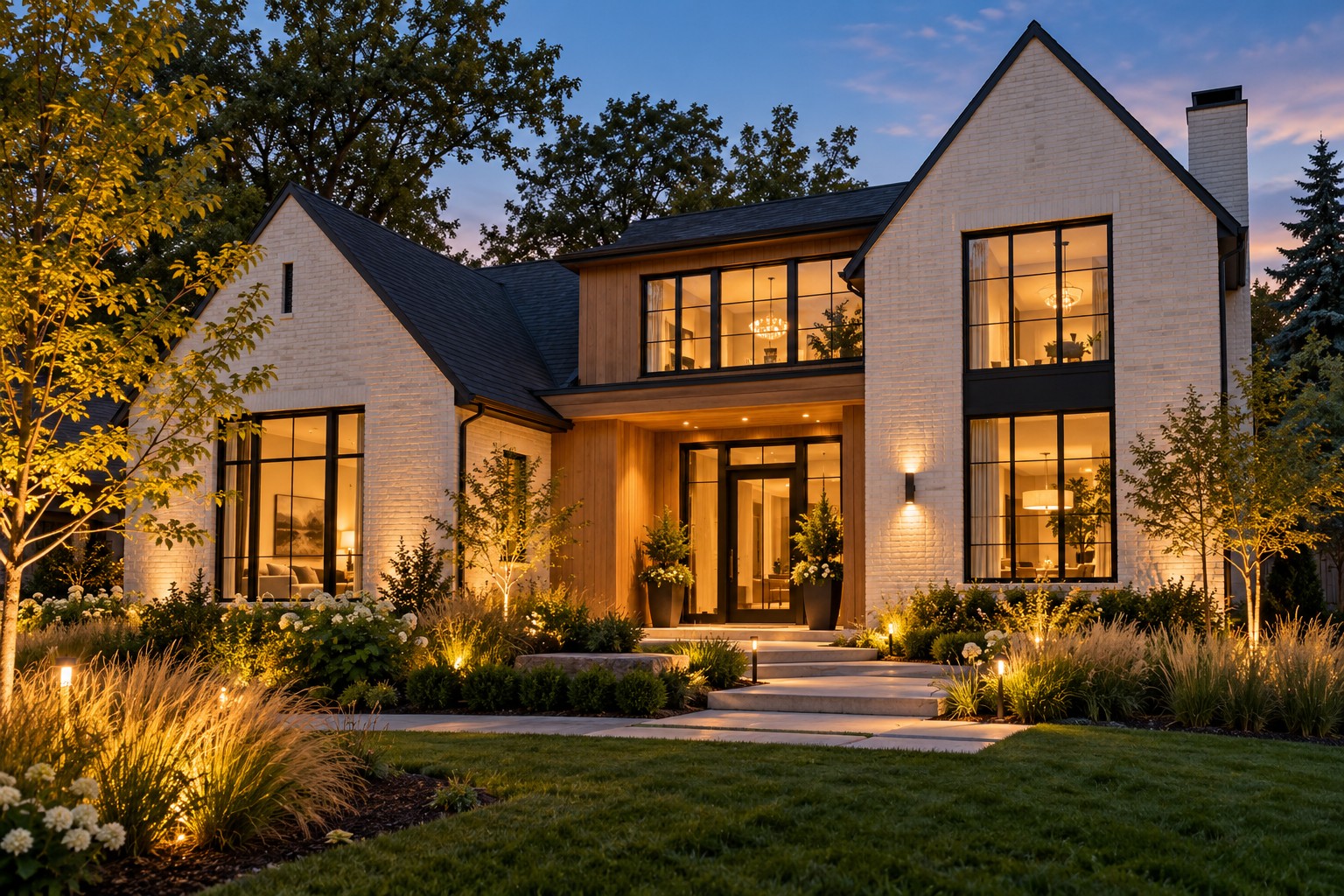 Architectural concept of a contemporary family home